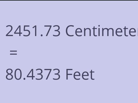 2451.73 CM TO FEET