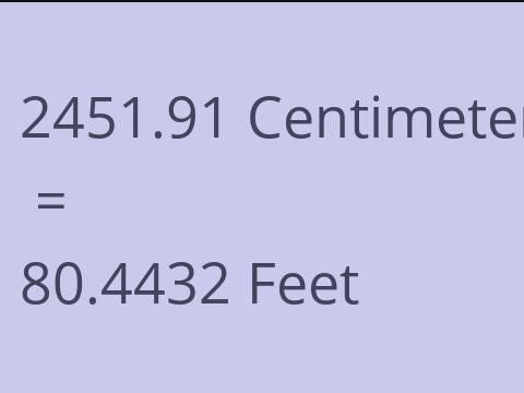 2451.91 CM TO FEET