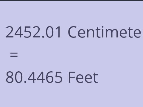 2452.01 CM TO FEET