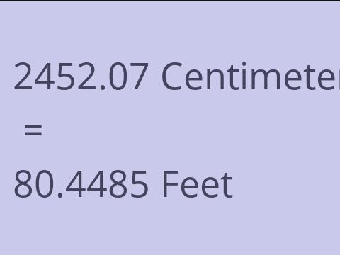 2452.07 CM TO FEET