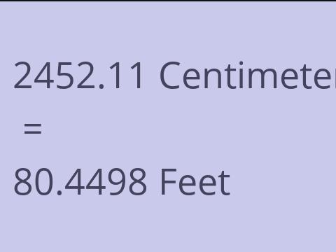 2452.11 CM TO FEET