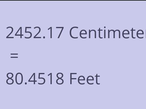 2452.17 CM TO FEET