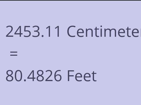 2453.11 CM TO FEET