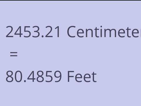 2453.21 CM TO FEET