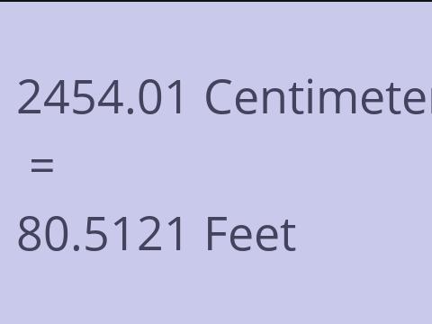 2454.01 CM TO FEET