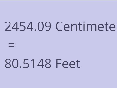 2454.09 CM TO FEET