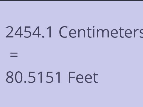 2454.1 CM TO FEET