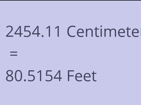 2454.11 CM TO FEET