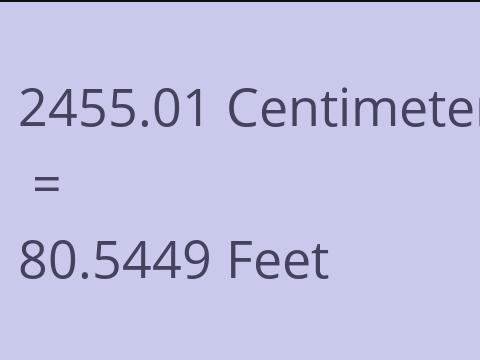 2455.01 CM TO FEET