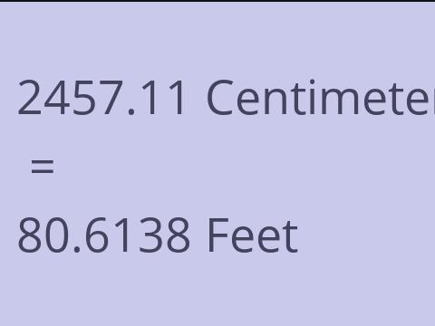 2457.11 CM TO FEET