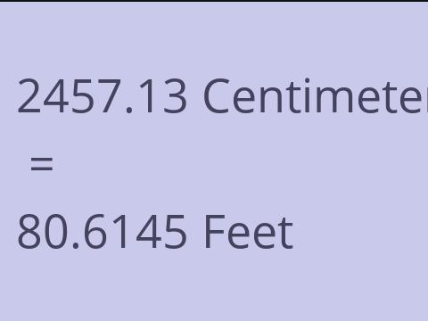 2457.13 CM TO FEET