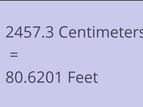 2457.3 CM TO FEET