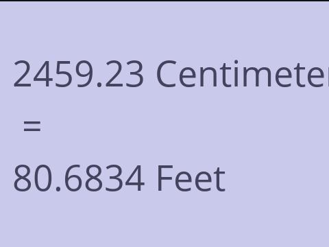 2459.23 CM TO FEET