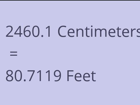 2460.1 CM TO FEET