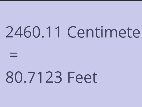 2460.11 CM TO FEET