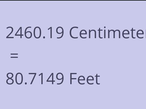2460.19 CM TO FEET