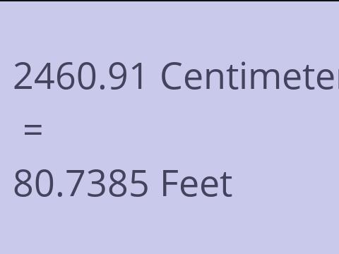 2460.91 CM TO FEET