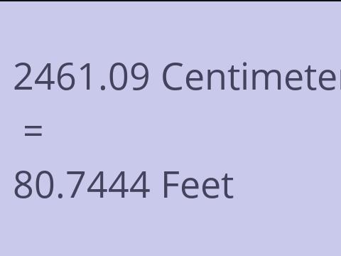 2461.09 CM TO FEET