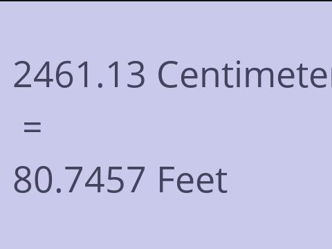 2461.13 CM TO FEET