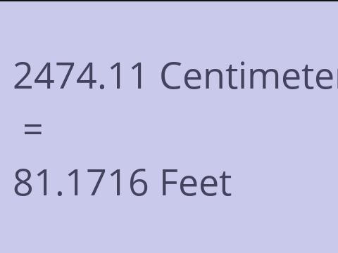 2474.11 CM TO FEET