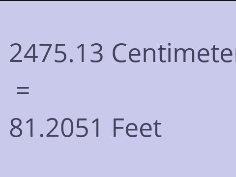 2475.13 CM TO FEET