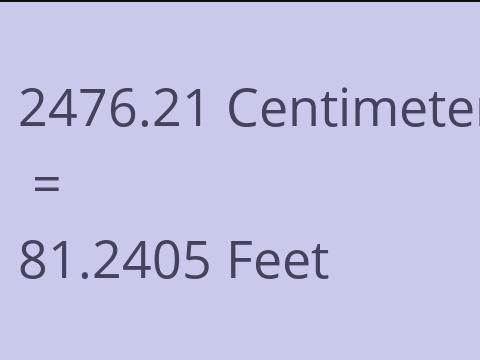 2476.21 CM TO FEET