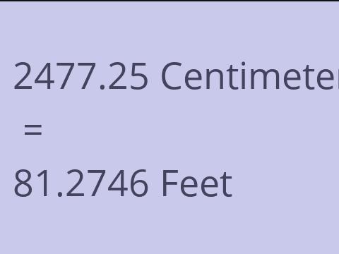 2477.25 CM TO FEET