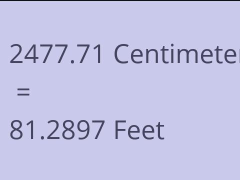 2477.71 CM TO FEET