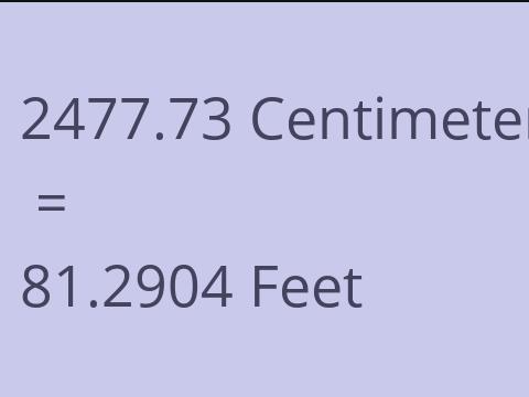 2477.73 CM TO FEET