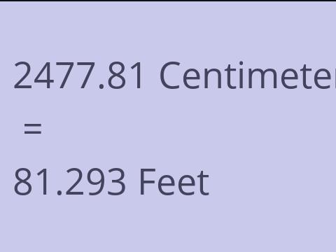 2477.81 CM TO FEET