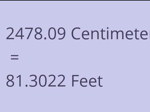2478.09 CM TO FEET