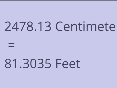 2478.13 CM TO FEET