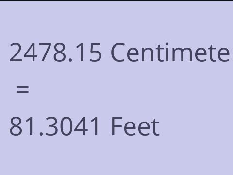 2478.15 CM TO FEET