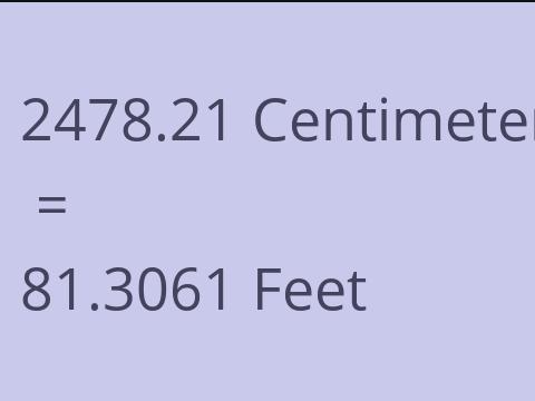 2478.21 CM TO FEET