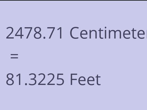 2478.71 CM TO FEET