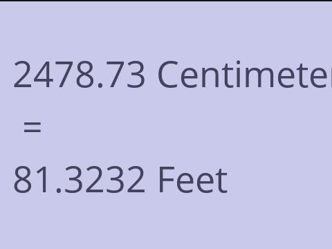2478.73 CM TO FEET