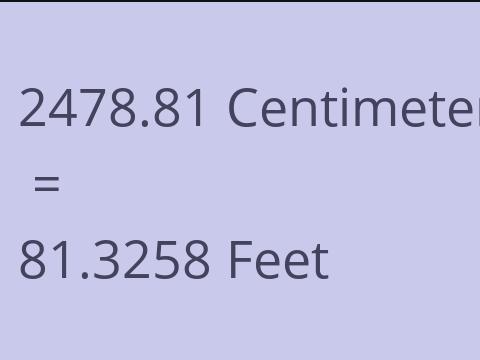 2478.81 CM TO FEET