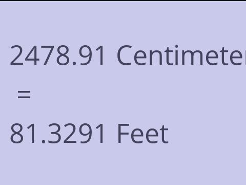2478.91 CM TO FEET
