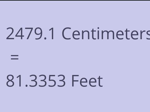 2479.1 CM TO FEET