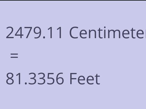 2479.11 CM TO FEET