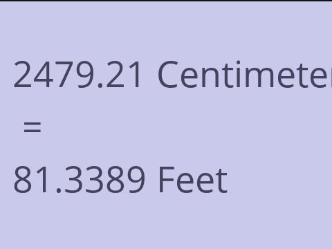 2479.21 CM TO FEET