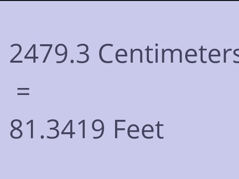 2479.3 CM TO FEET