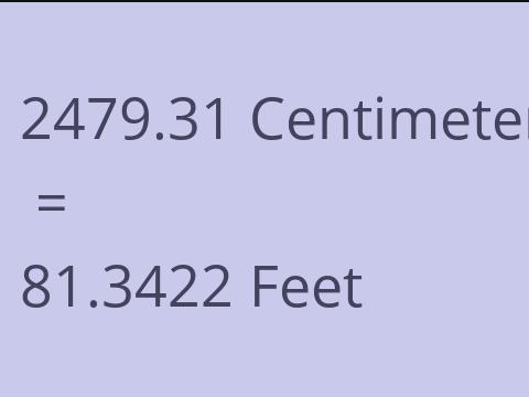 2479.31 CM TO FEET