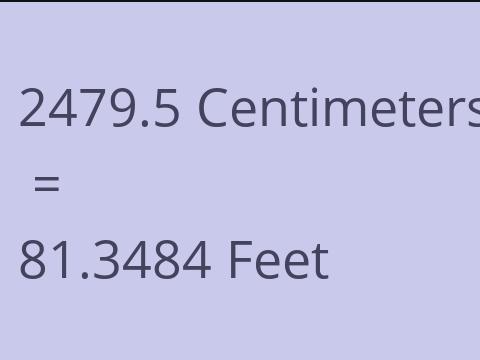 2479.5 CM TO FEET