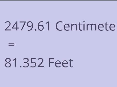 2479.61 CM TO FEET