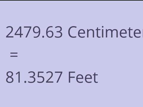 2479.63 CM TO FEET