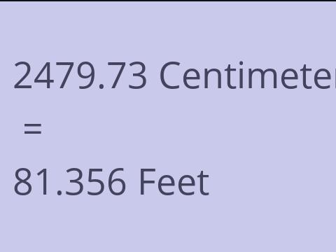 2479.73 CM TO FEET
