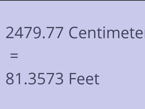 2479.77 CM TO FEET