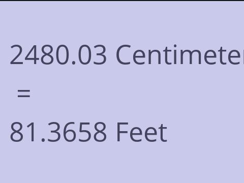 2480.03 CM TO FEET