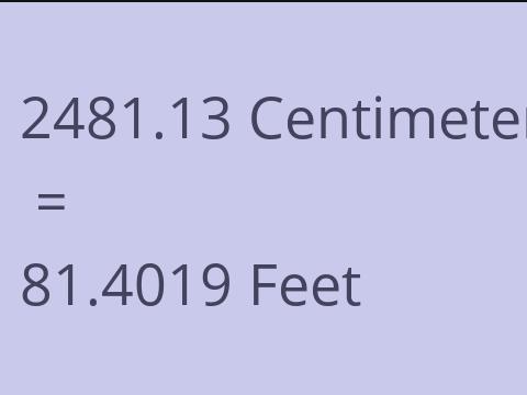 2481.13 CM TO FEET